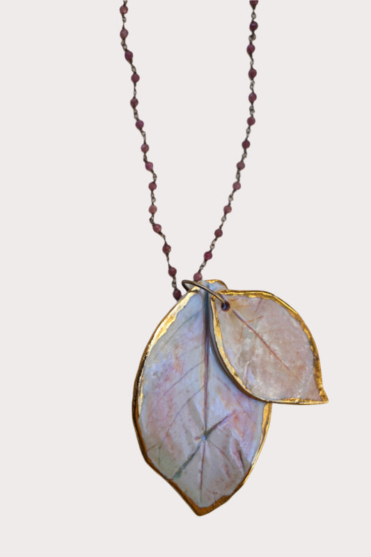 Fallen Light Wearable Porcelain Pendant