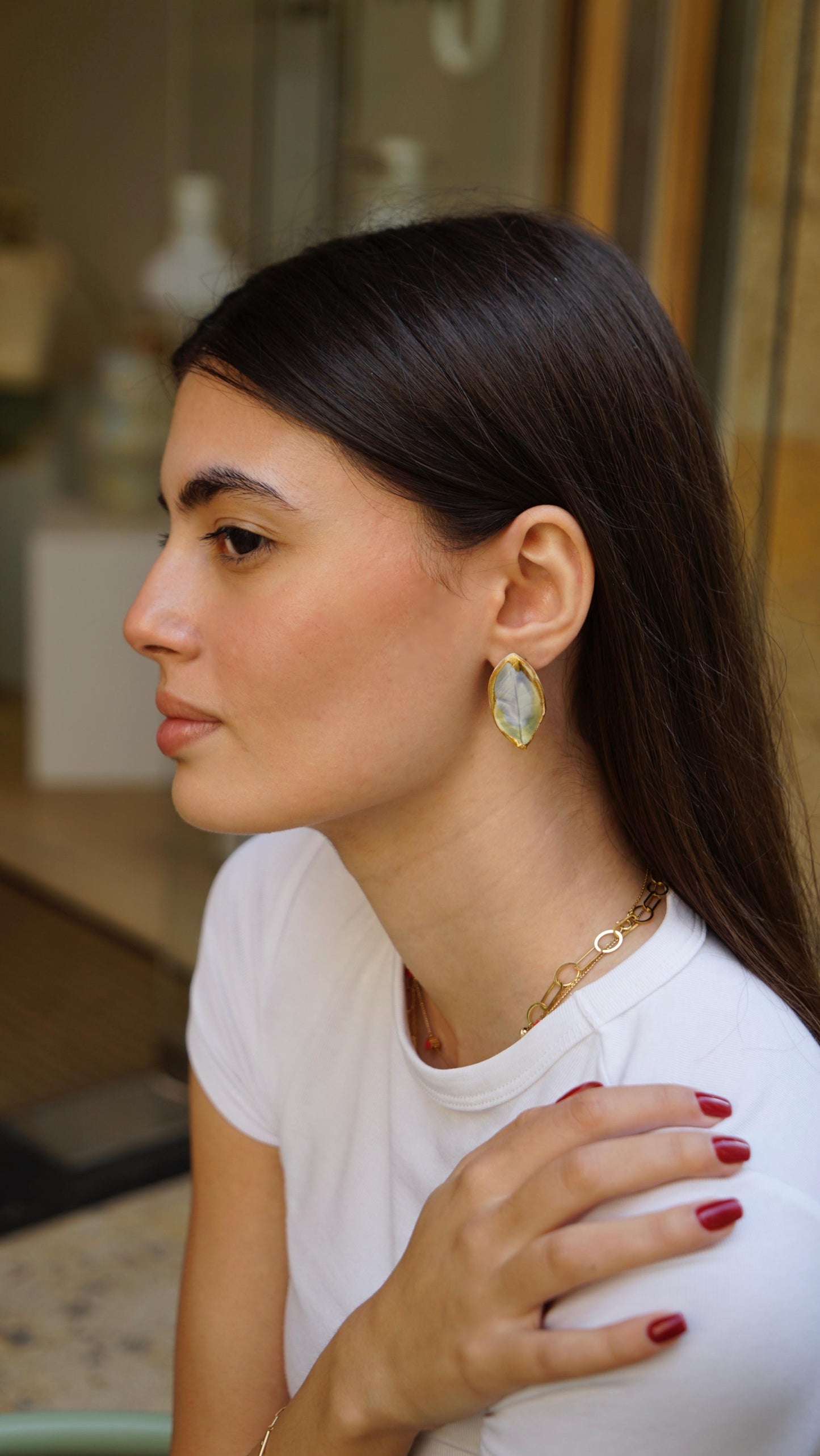 Wind Echo Porcelain Earrings