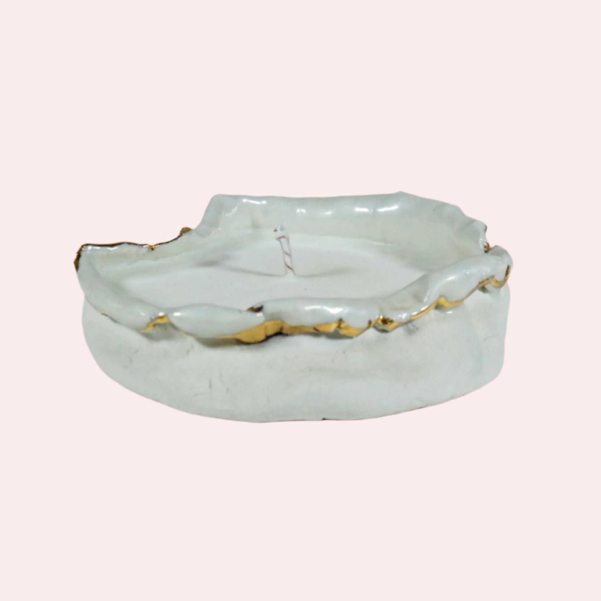 White Porcelain Candle Holder