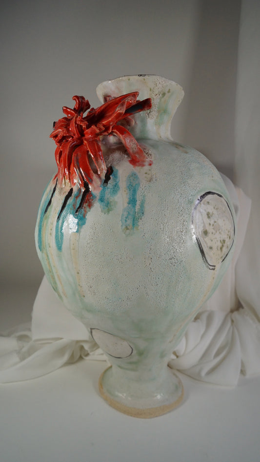 Festive Green Red OLé Vessel