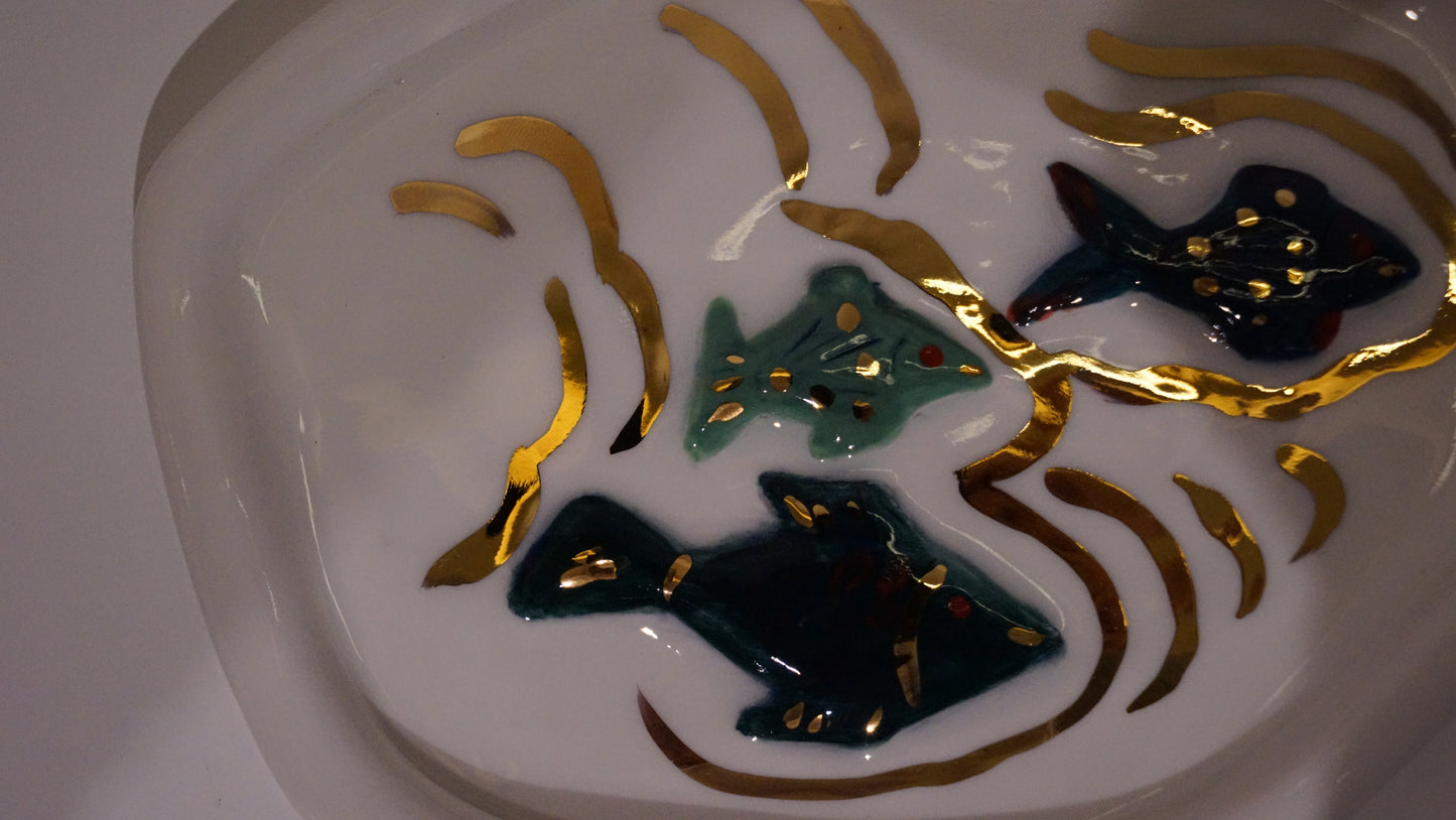 Marin Moment Ashtray in White Porcelain