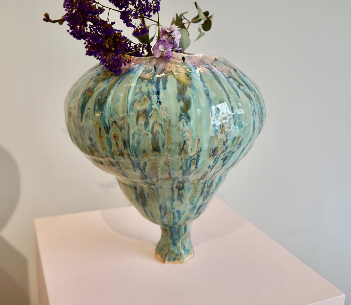 Naive Jungle Green Vessel Turnip Shaped