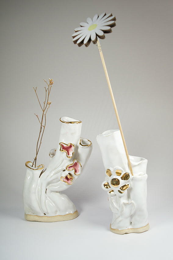 Floral vase # 9