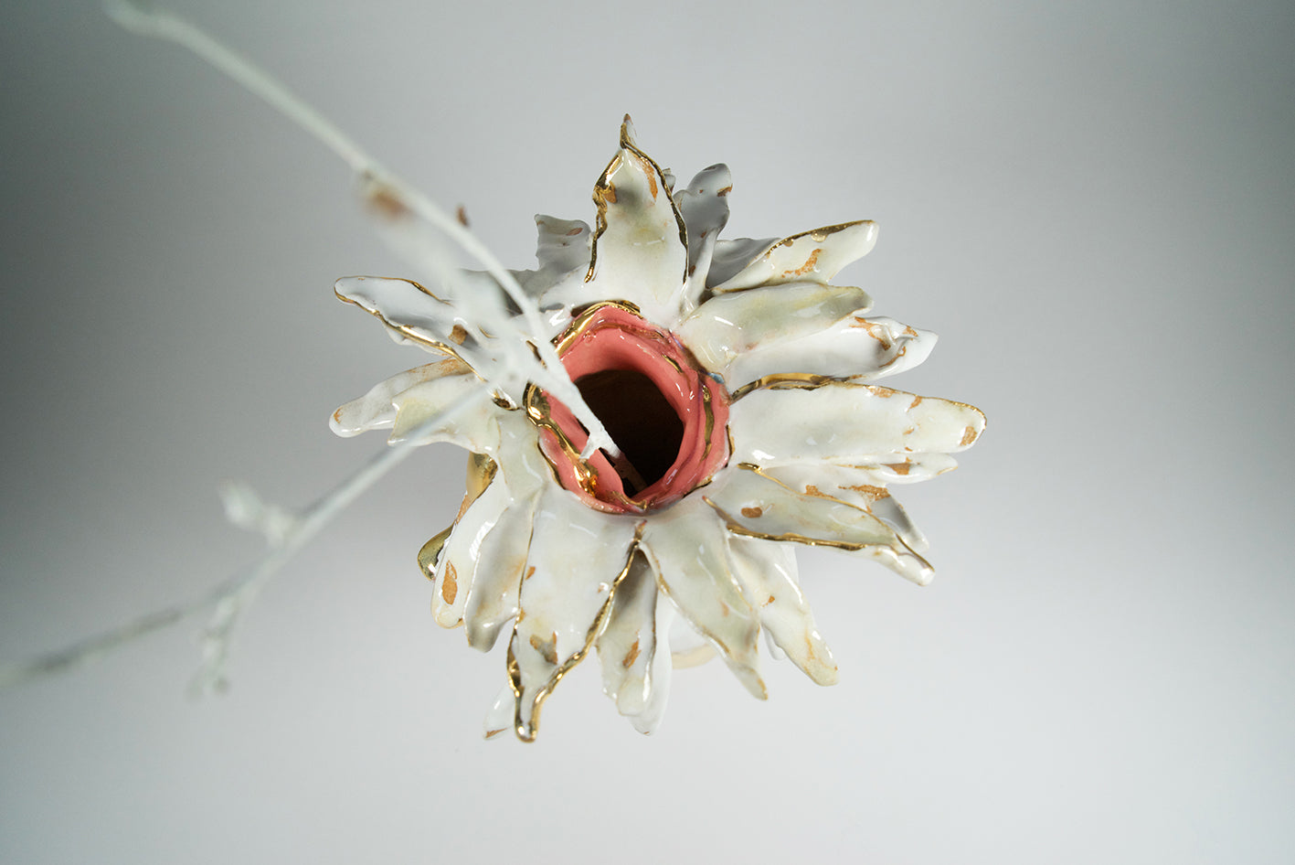 Floral Vase _ Color Variations in Pink, Whites and Bronze
