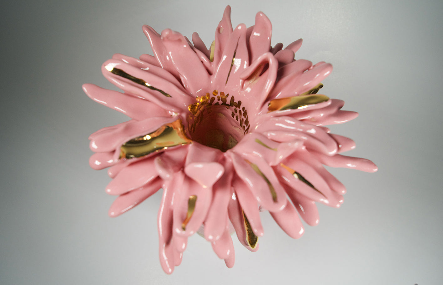 Floral Vase _ Color Variations in Pink, Whites and Bronze