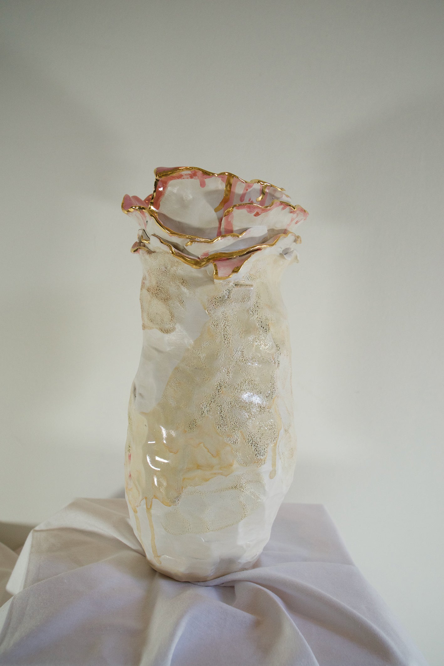 Olé Textured Coral and Beige