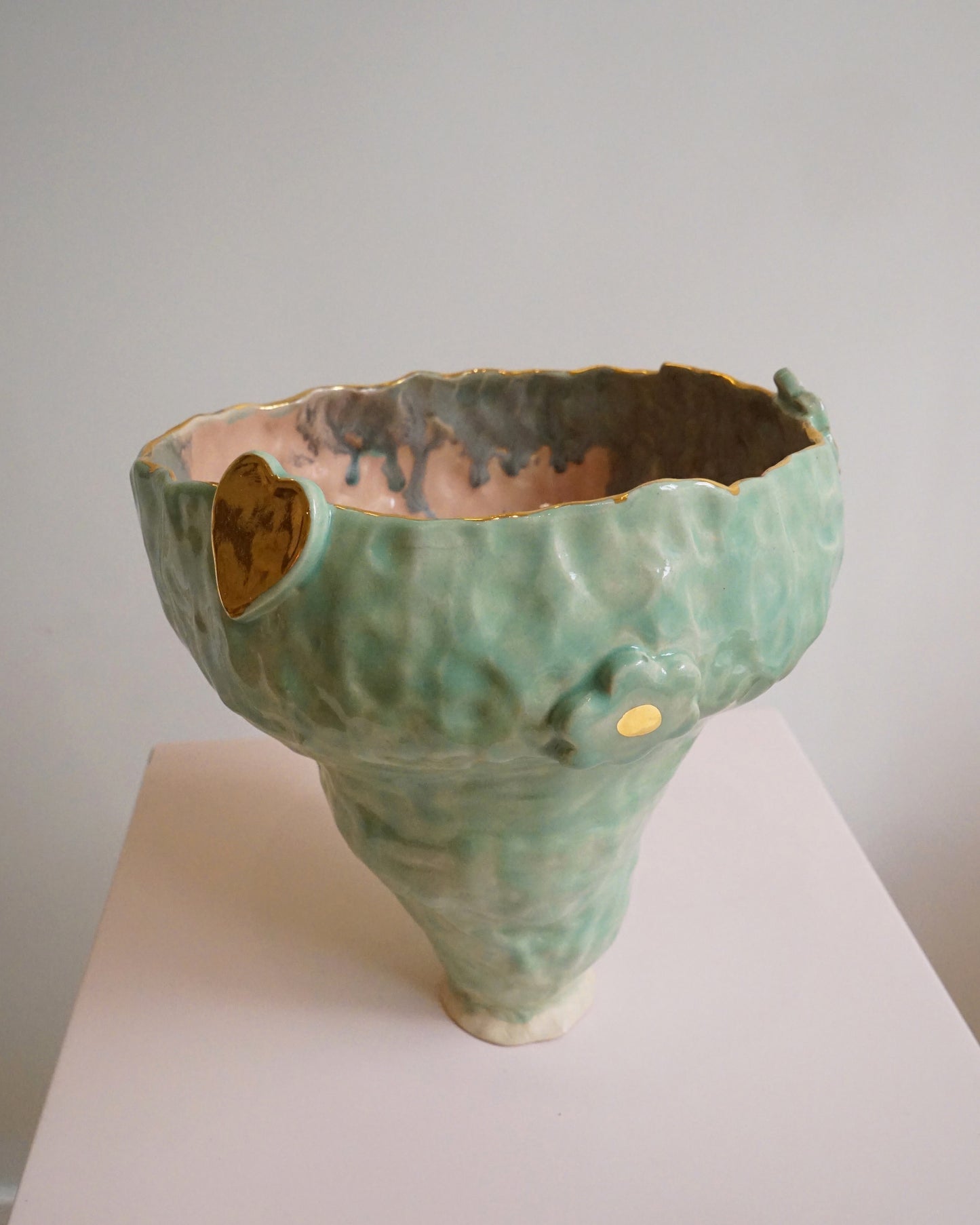 Olé Green and Gold Vase