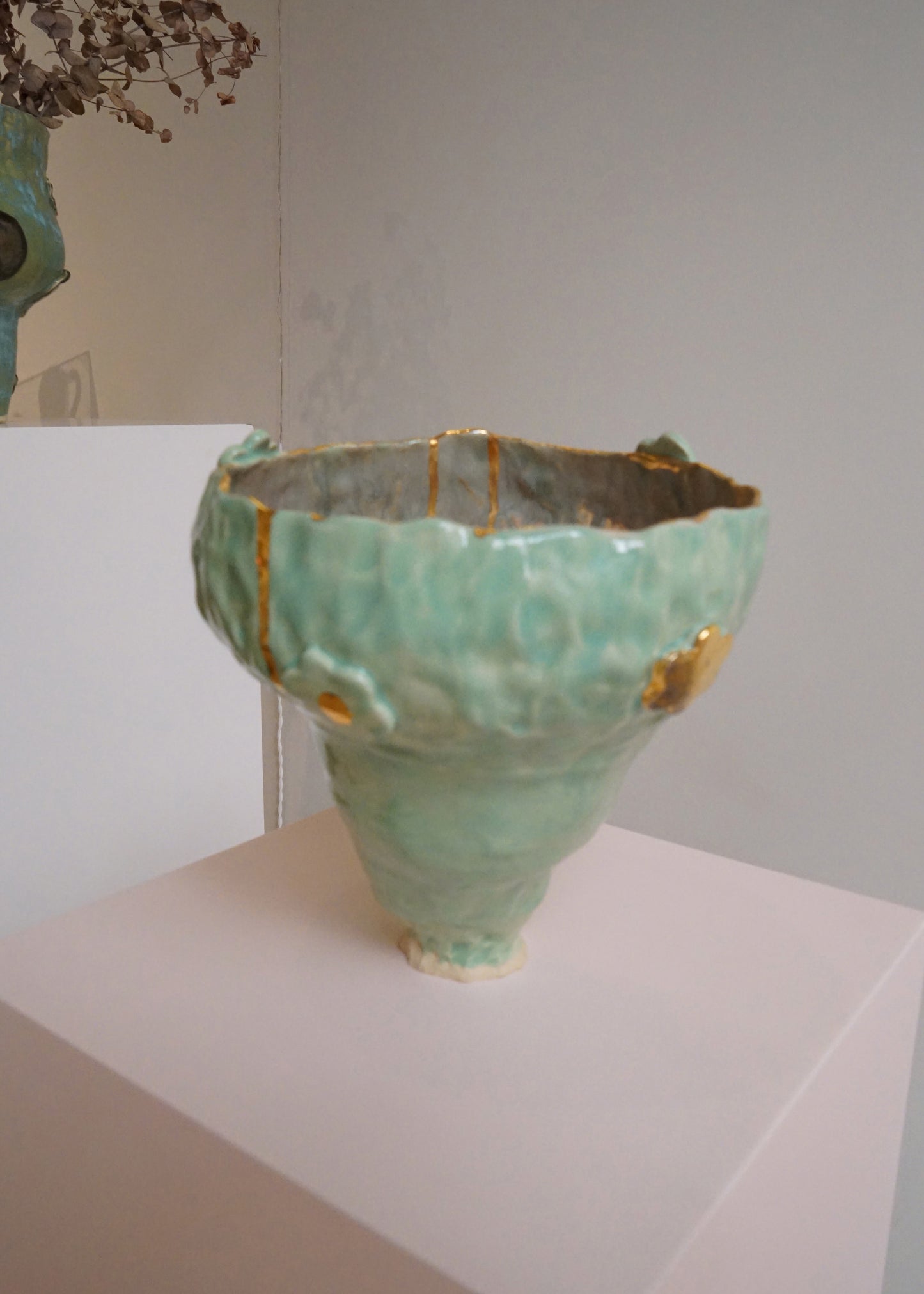 Olé Green and Gold Vase