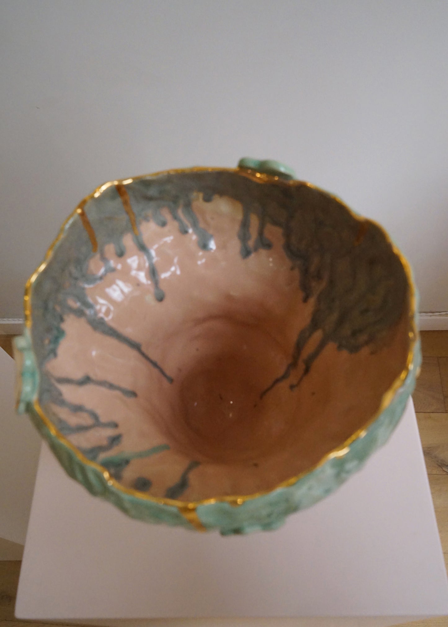 Olé Green and Gold Vase