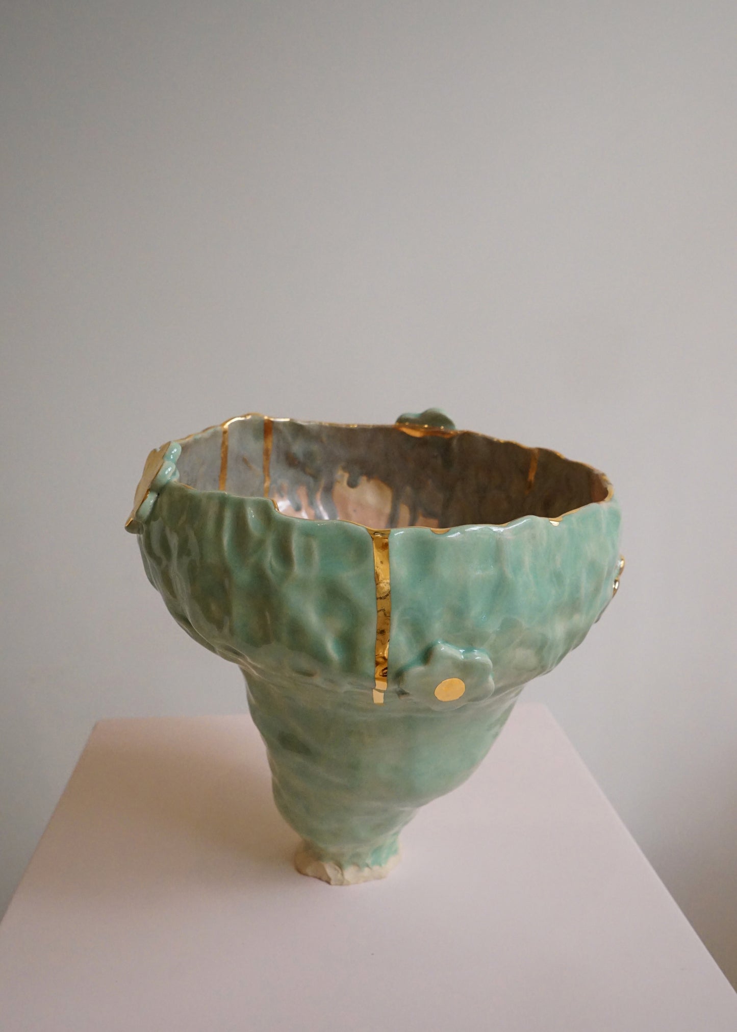 Olé Green and Gold Vase