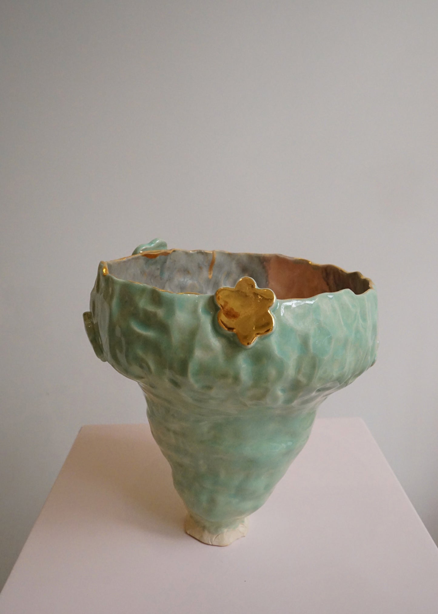 Olé Green and Gold Vase