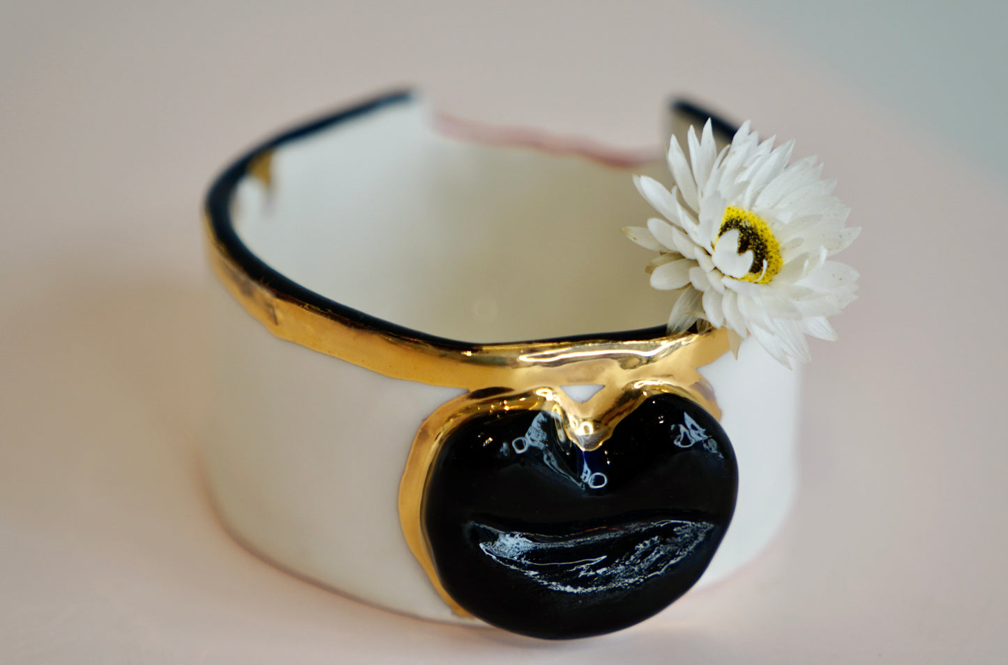 Midnight Whisper Porcelain Candy Holder