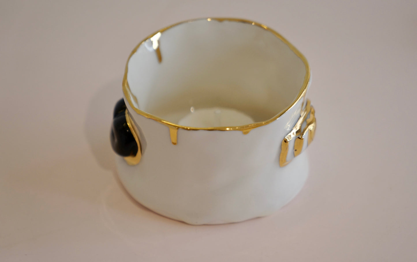 Lips Golden Secret Porcelain Candy Holder