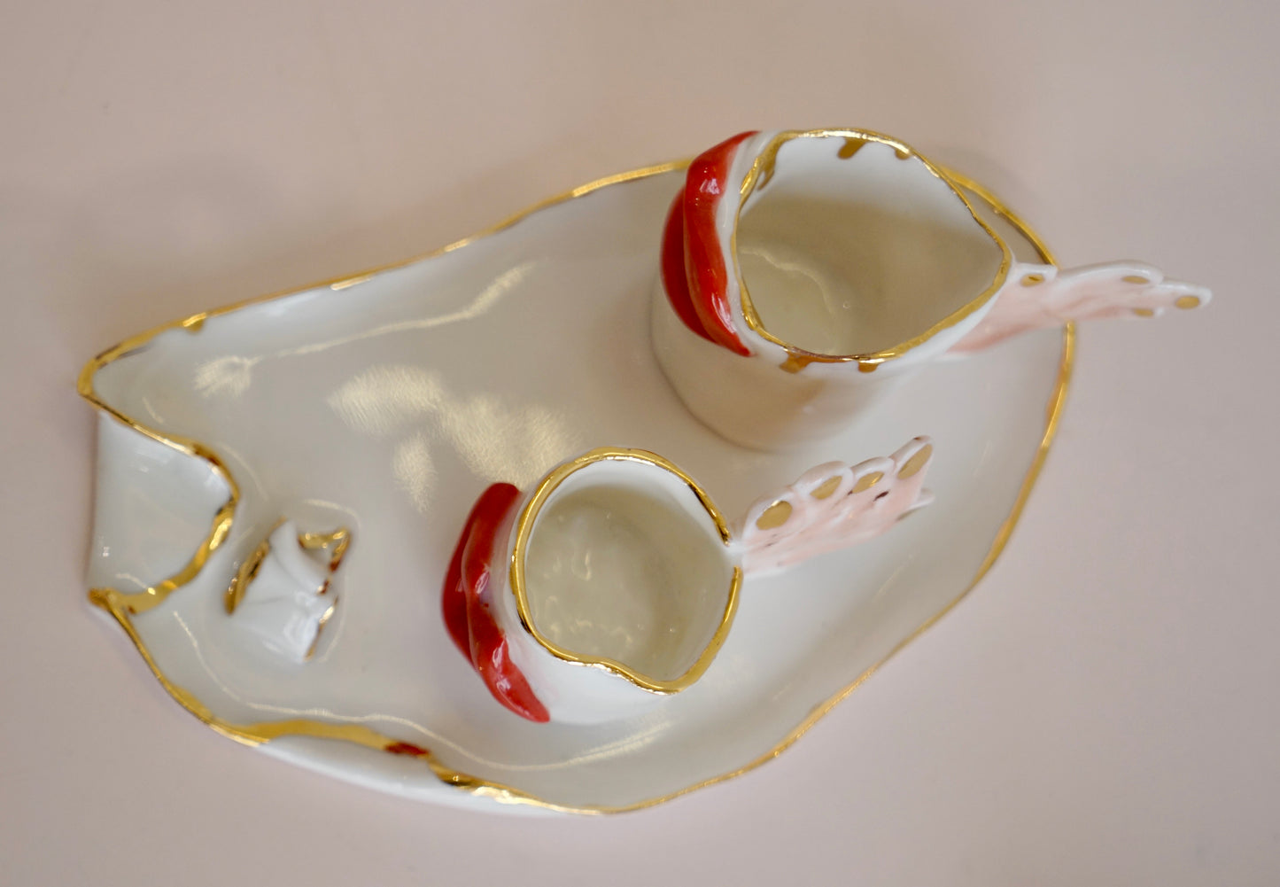 Lips Espresso Kiss Porcelain Cups