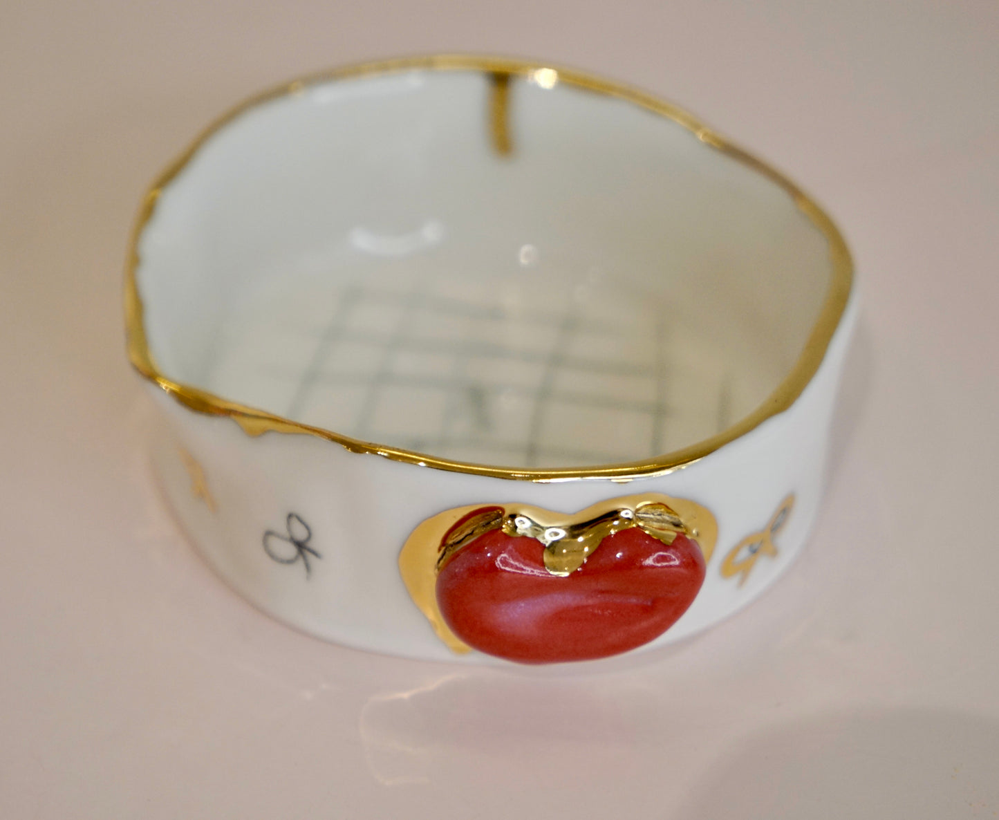 Lips Coquette's Kiss Porcelain Candy Holder