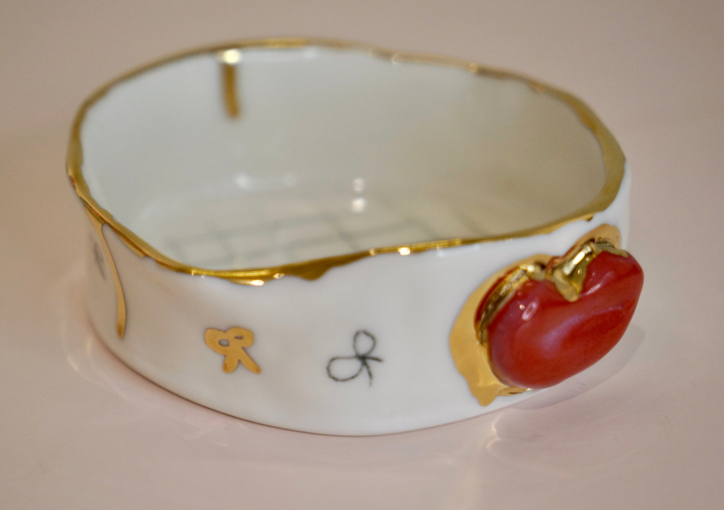 Lips Coquette's Kiss Porcelain Candy Holder