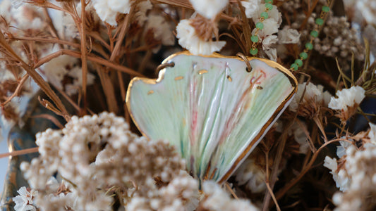 Sunprint Porcelain Pendant