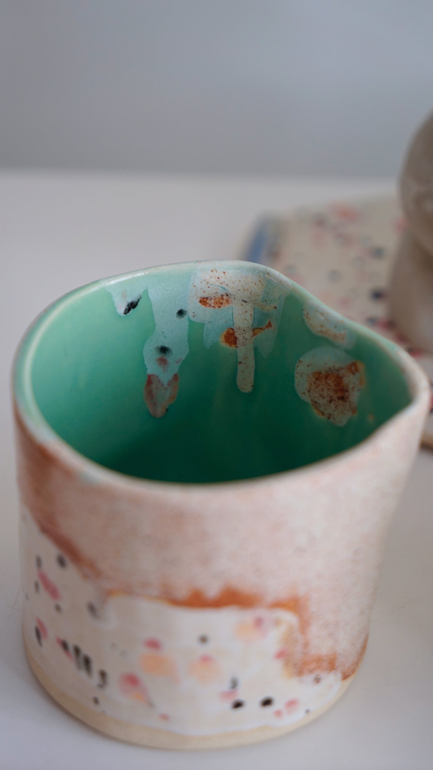 Stone Bloom Cups in Stoneware