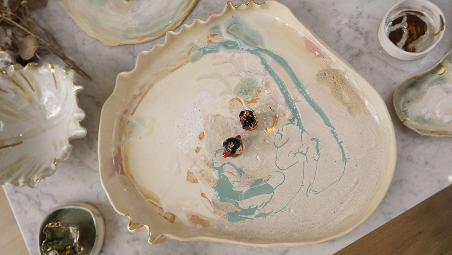 Moss Garden Serving Platter