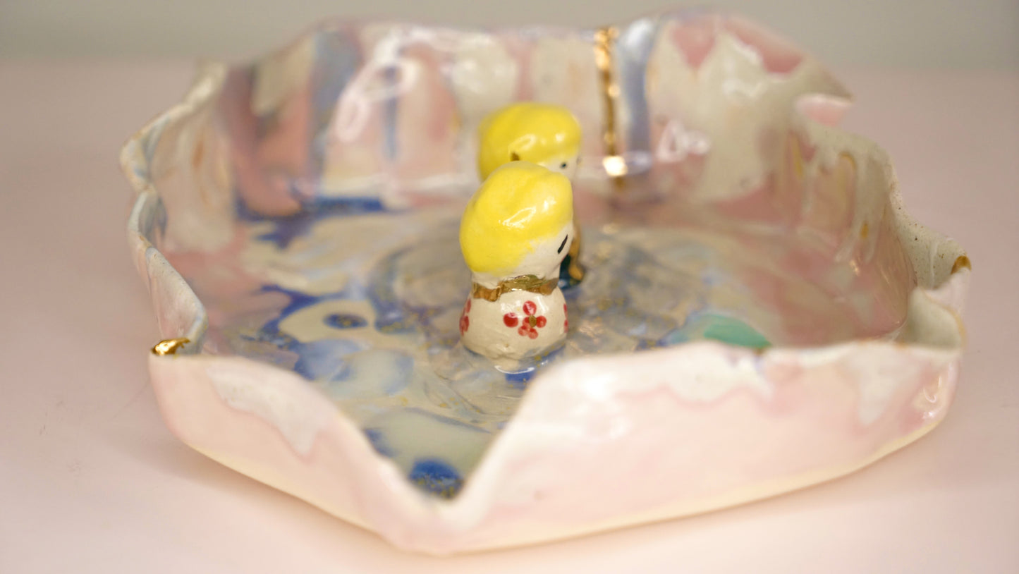 Rainbow After Rain Serving Platter