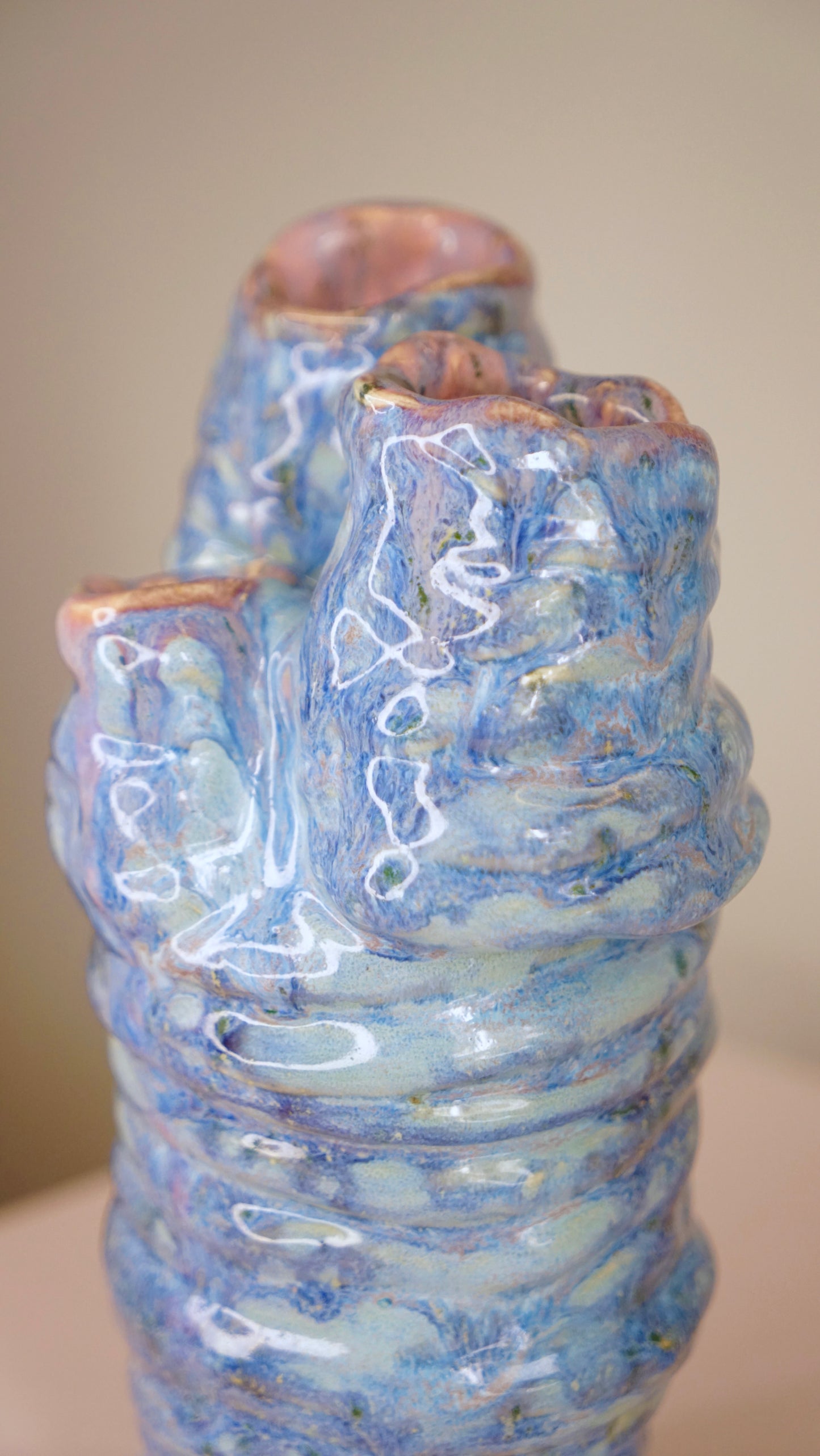 Ikebana Blue Vase