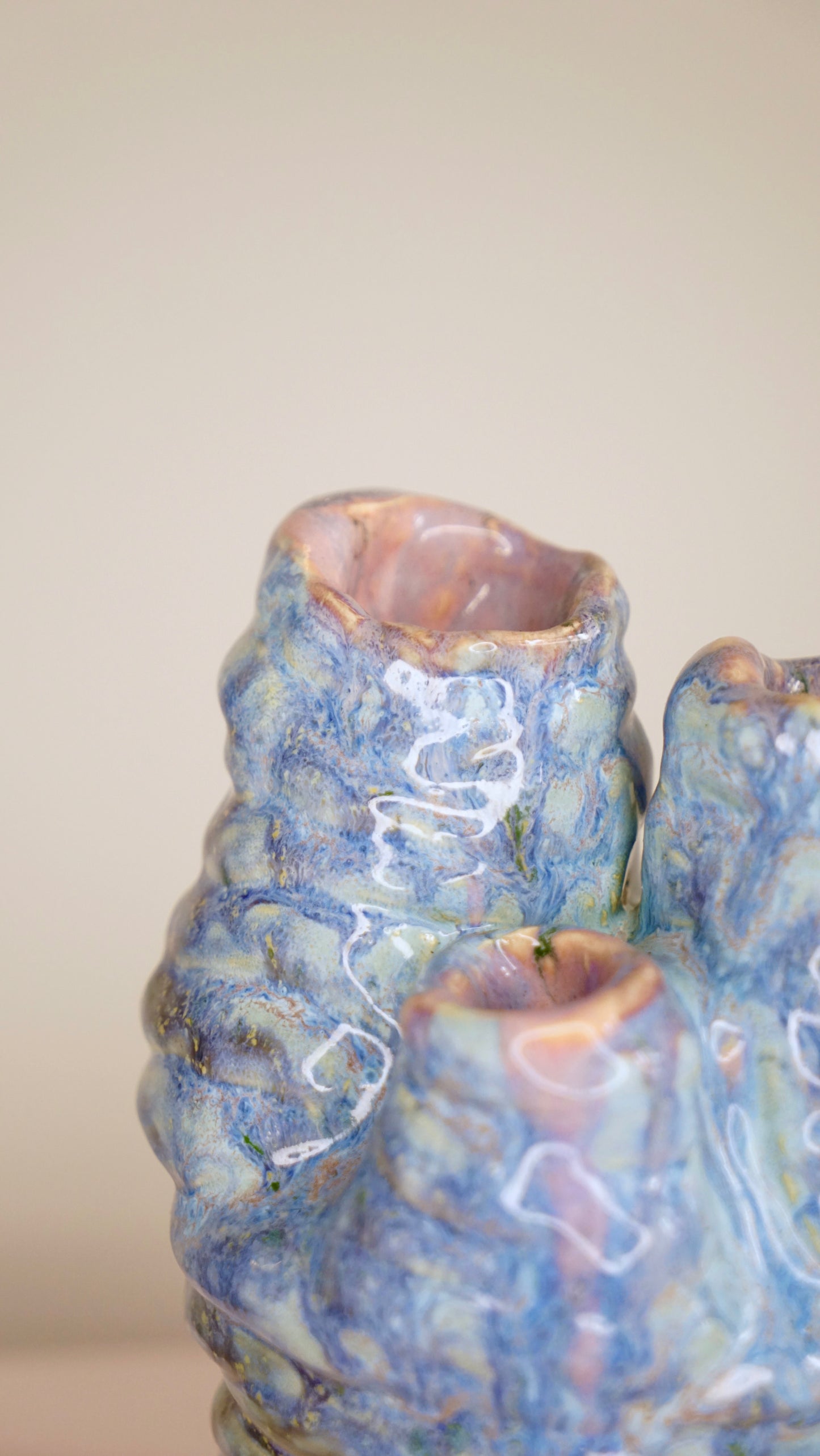 Ikebana Blue Vase