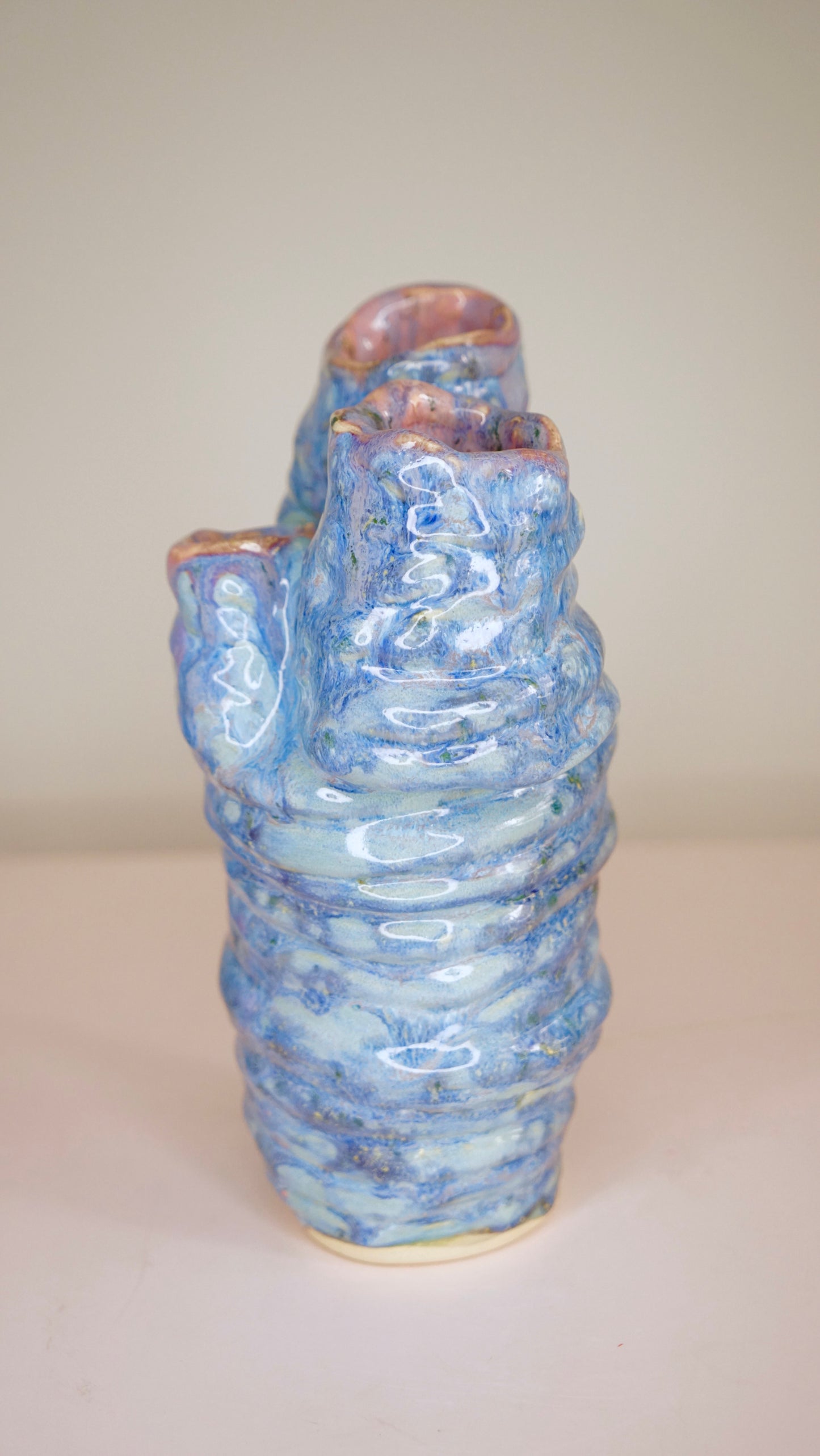 Ikebana Blue Vase