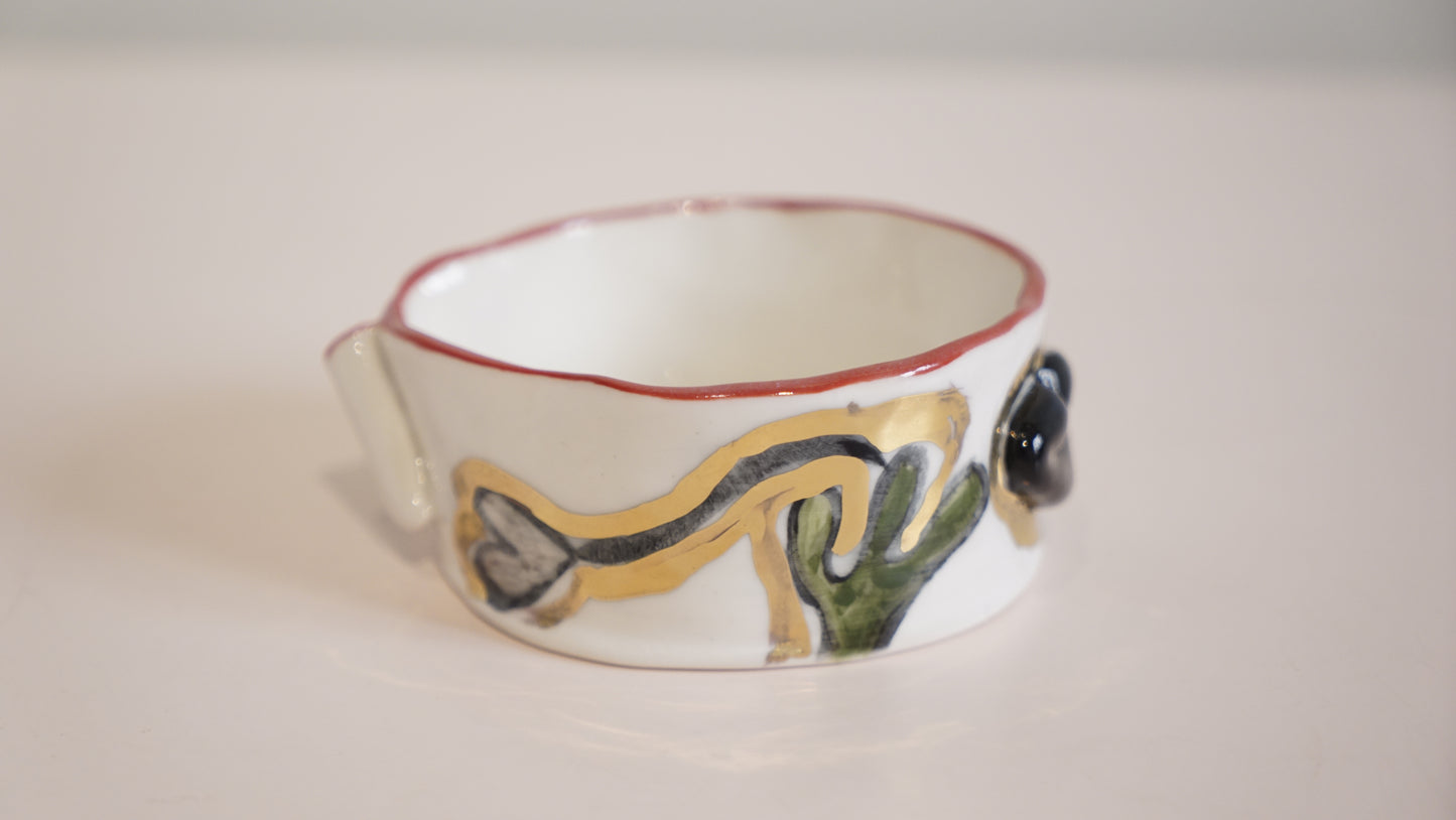 Noir Lips Porcelain Candy holder