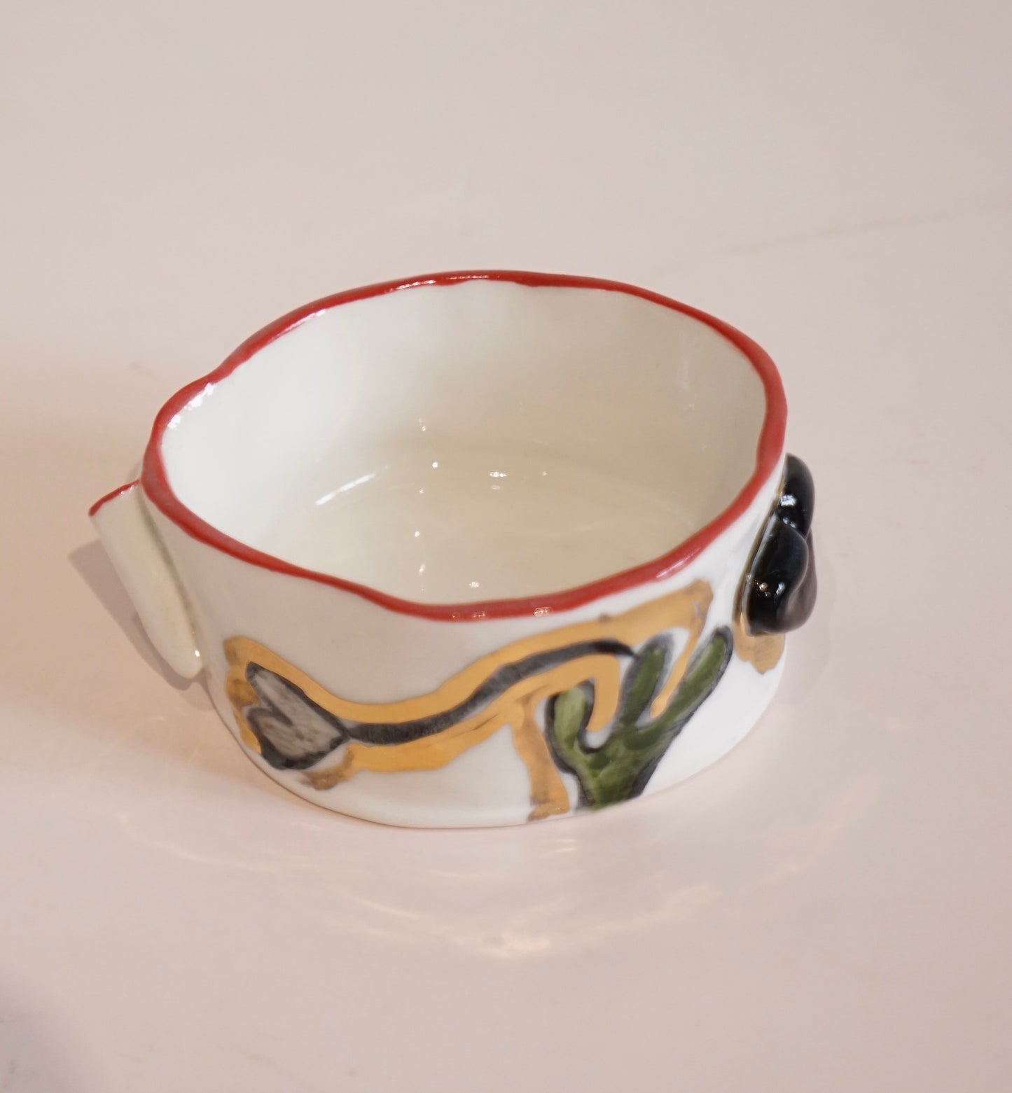 Noir Lips Porcelain Candy holder