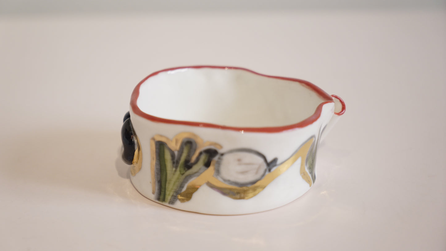 Noir Lips Porcelain Candy holder
