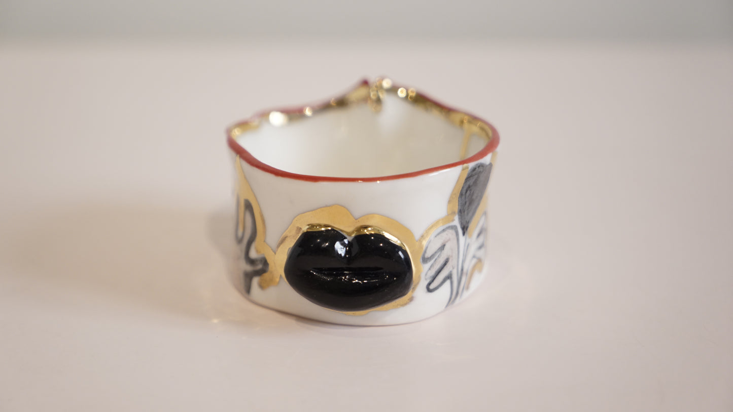 Lune Lips Porcelain Candy Holder