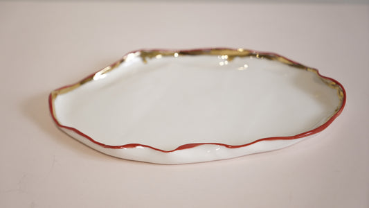 Lustre Lips Porcelain Platter