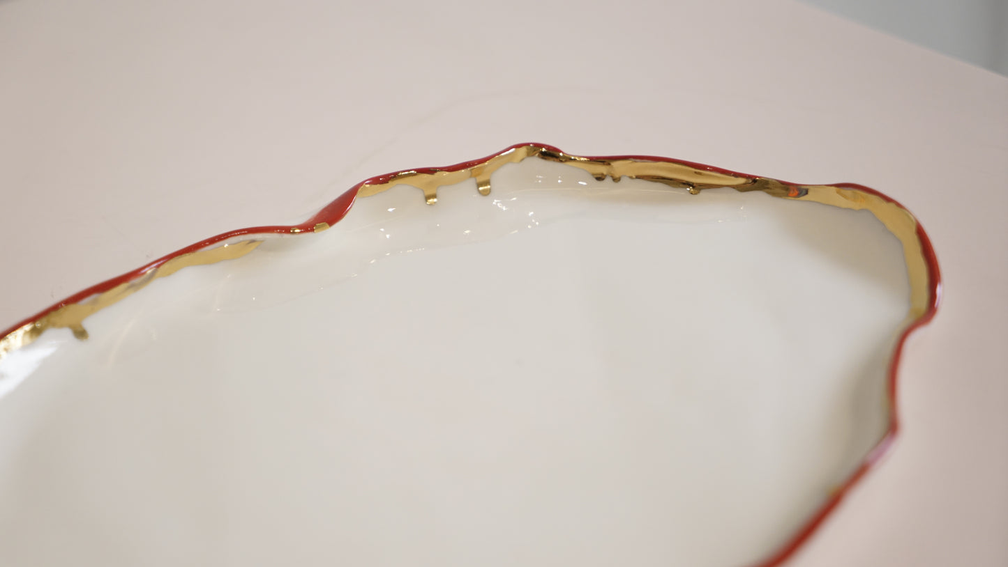 Lustre Lips Porcelain Platter