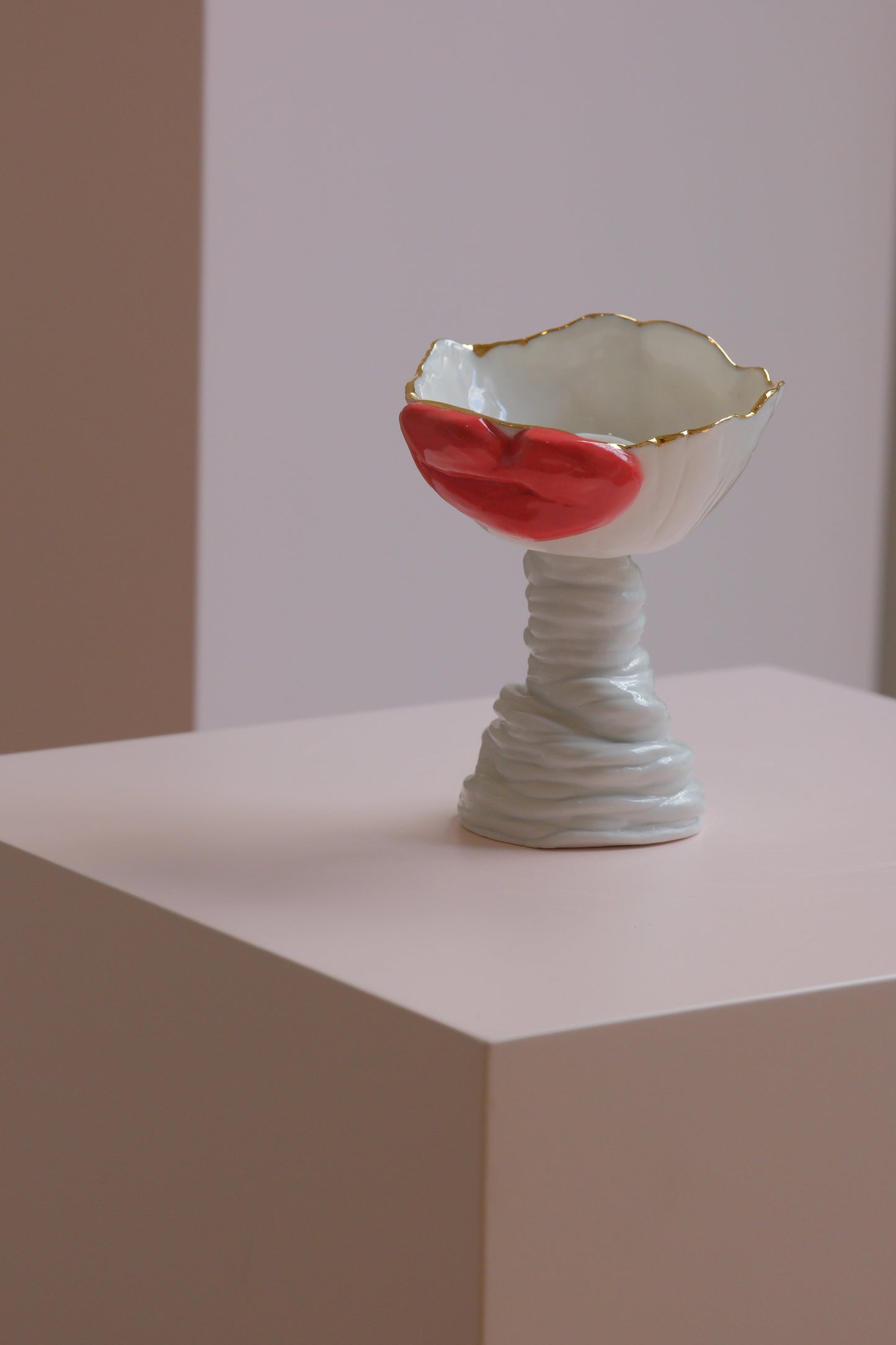 First Kiss Porcelain Candle Holder
