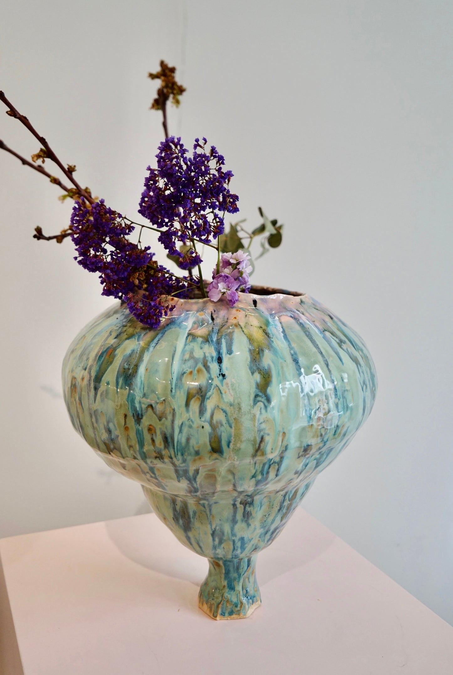 Naive Jungle Green Vessel Turnip Shaped
