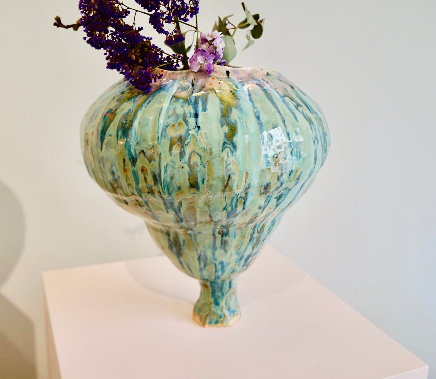 Naive Jungle Green Vessel Turnip Shaped