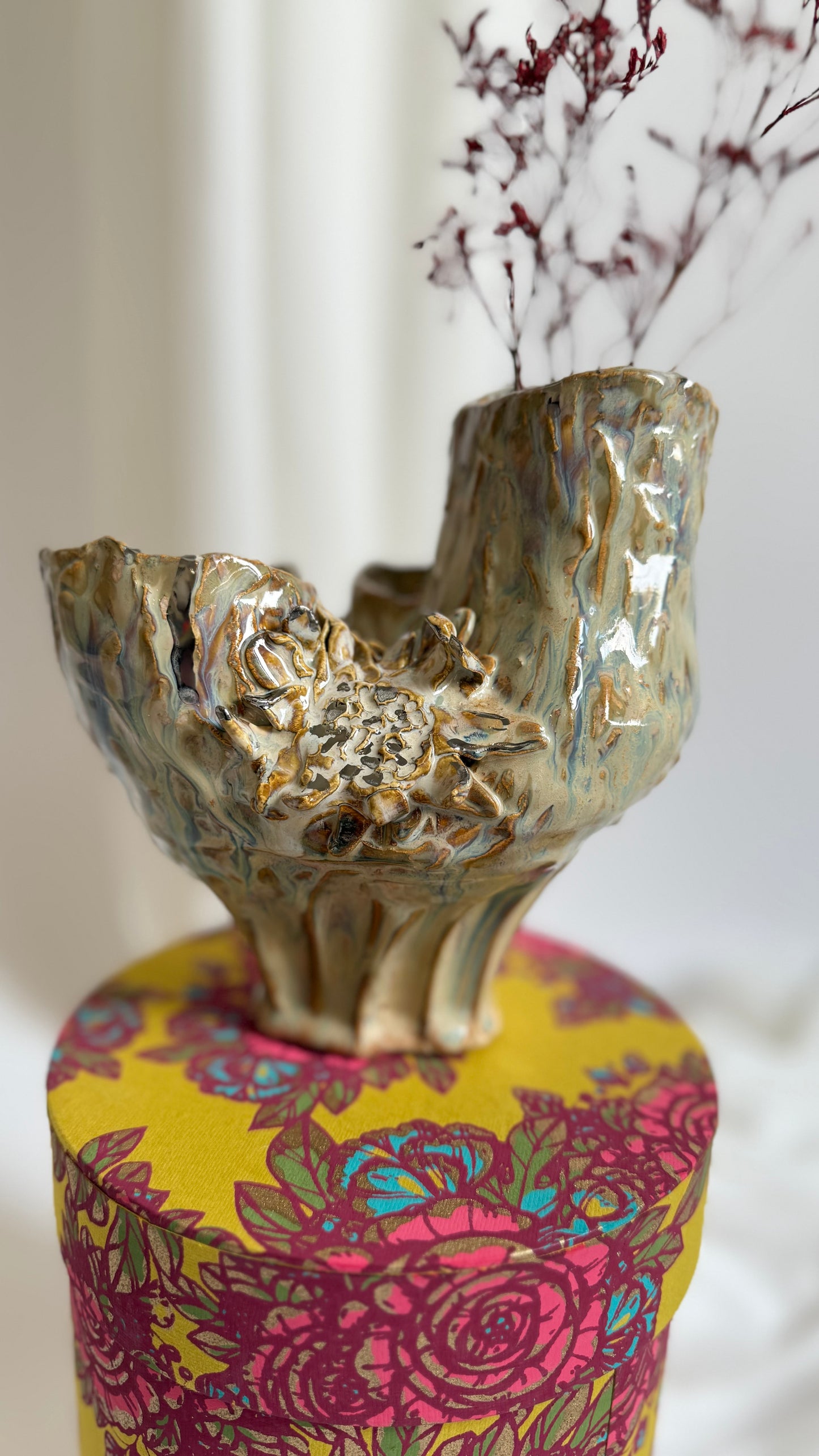 Naive Collection Vase in Earthy Beige by Hania Jneid