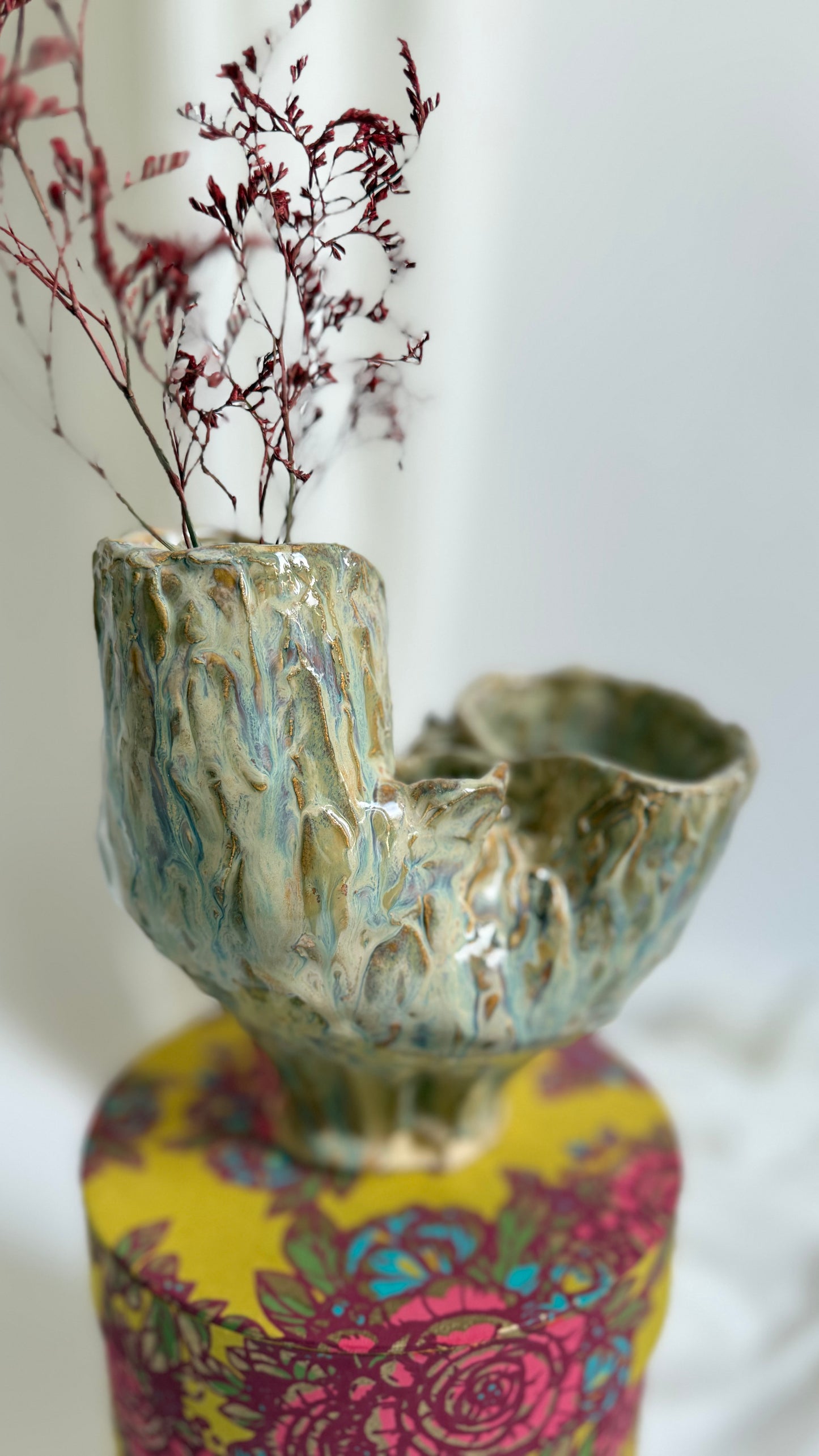 Naive Collection Vase in Earthy Beige by Hania Jneid