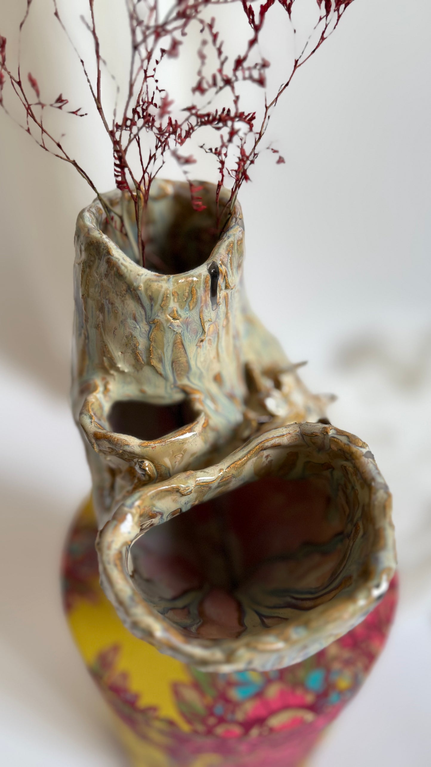 Naive Collection Vase in Earthy Beige by Hania Jneid