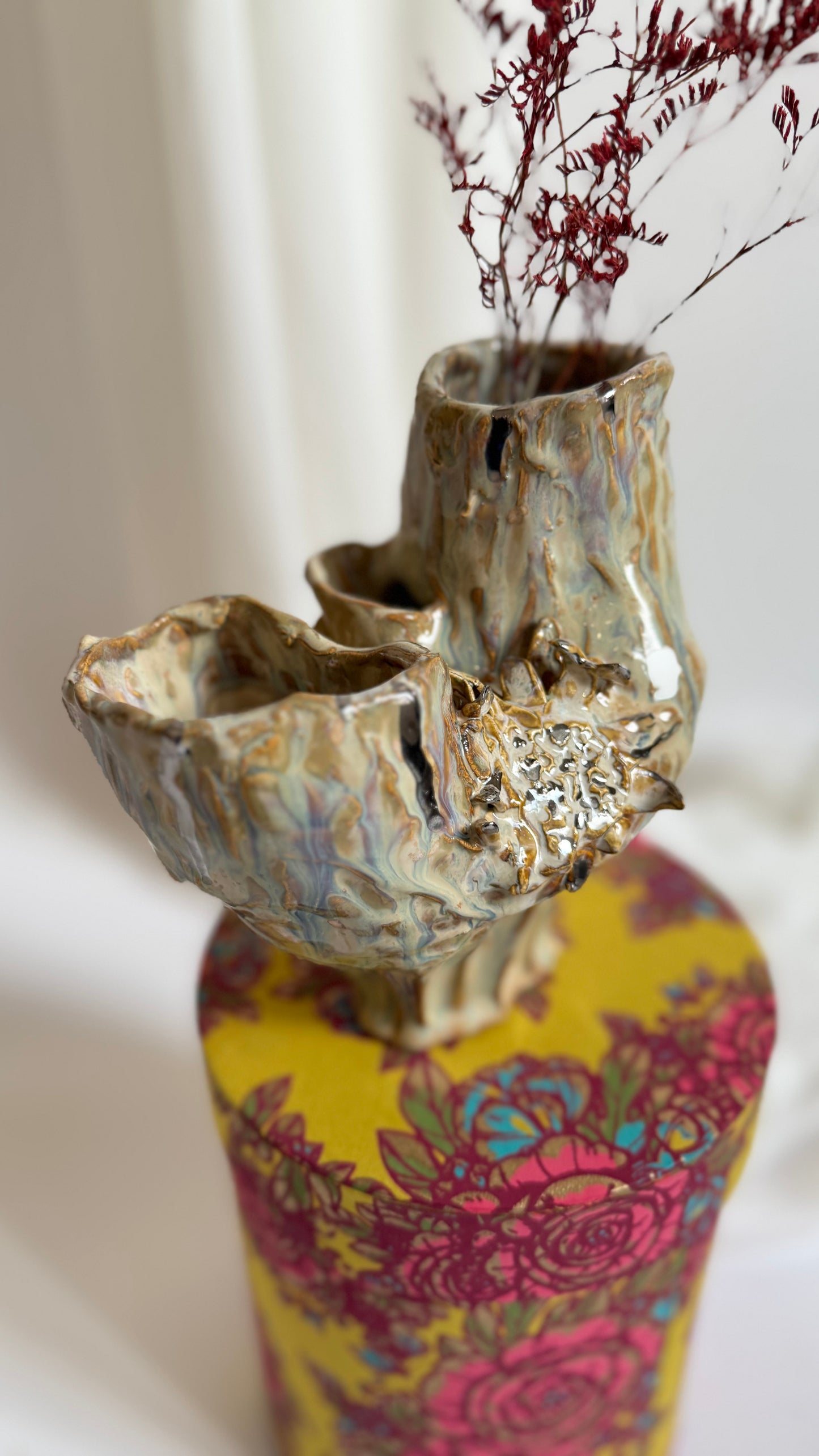 Naive Collection Vase in Earthy Beige by Hania Jneid