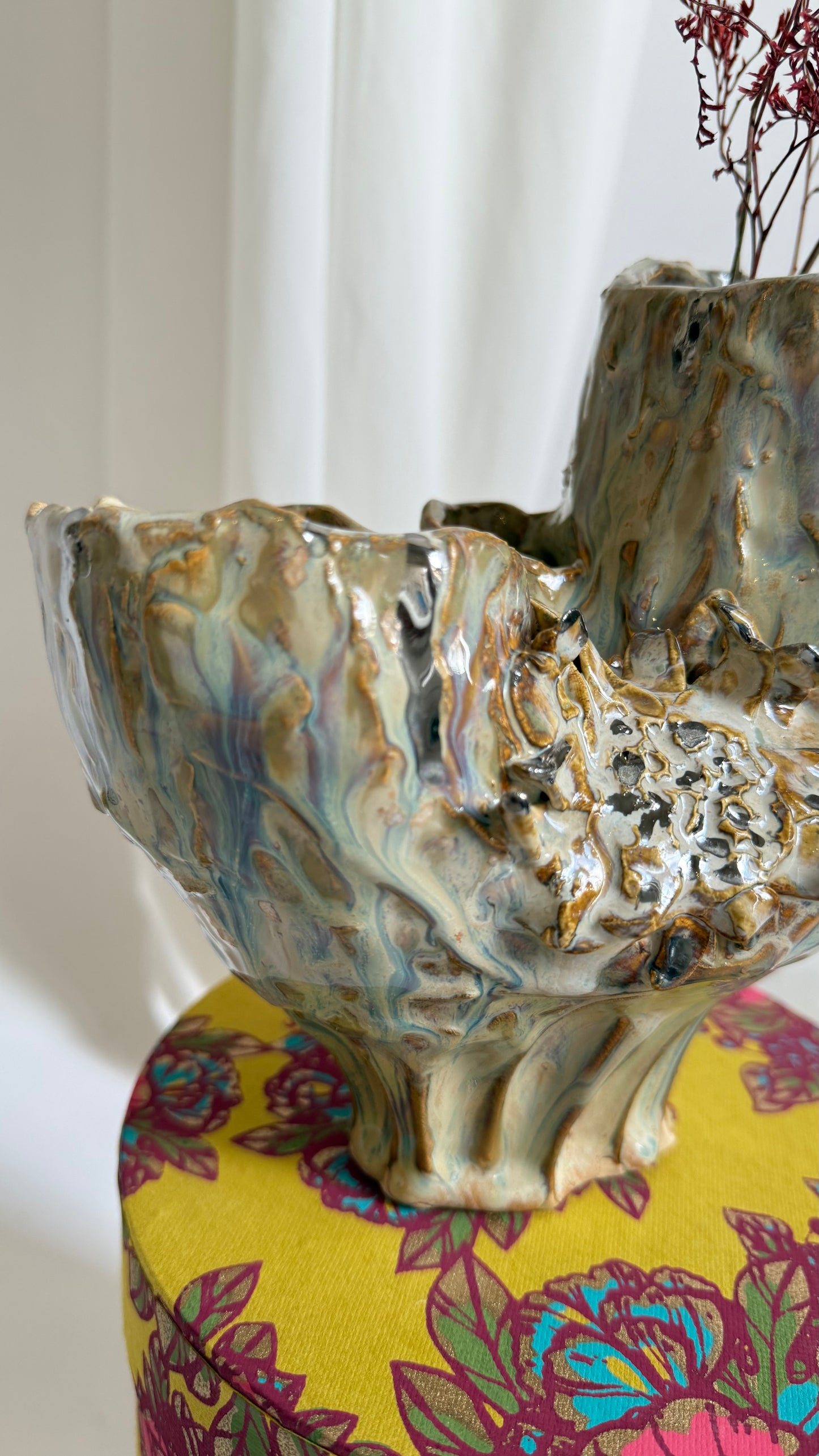Naive Collection Vase in Earthy Beige by Hania Jneid