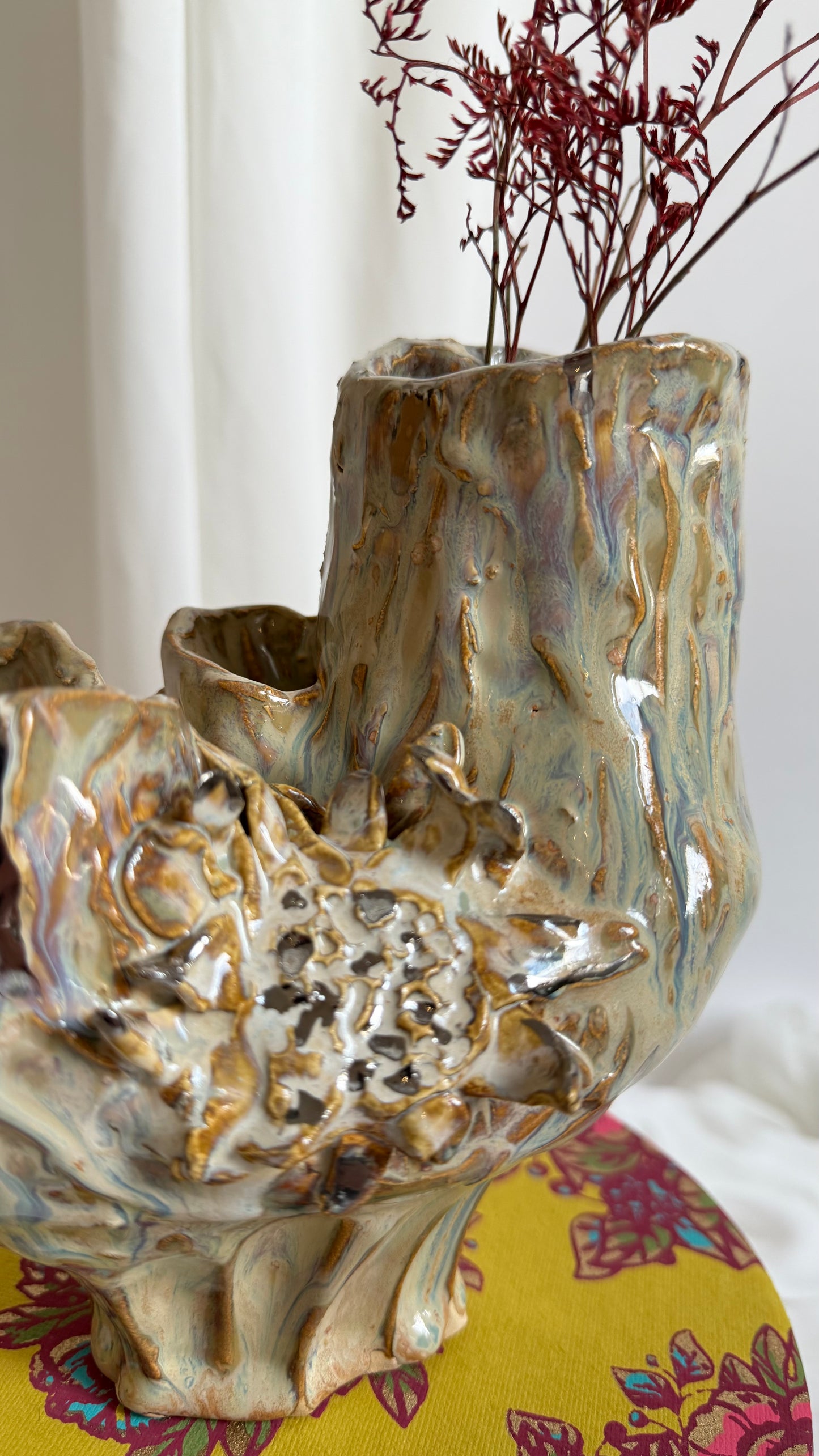Naive Collection Vase in Earthy Beige by Hania Jneid