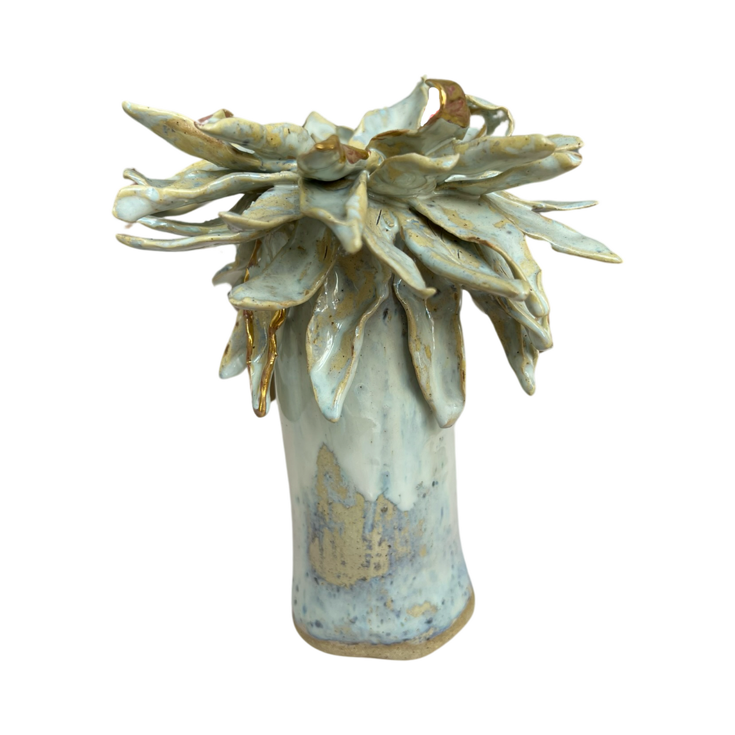 Floral Vase _ Color Variations in Pink, Whites and Bronze