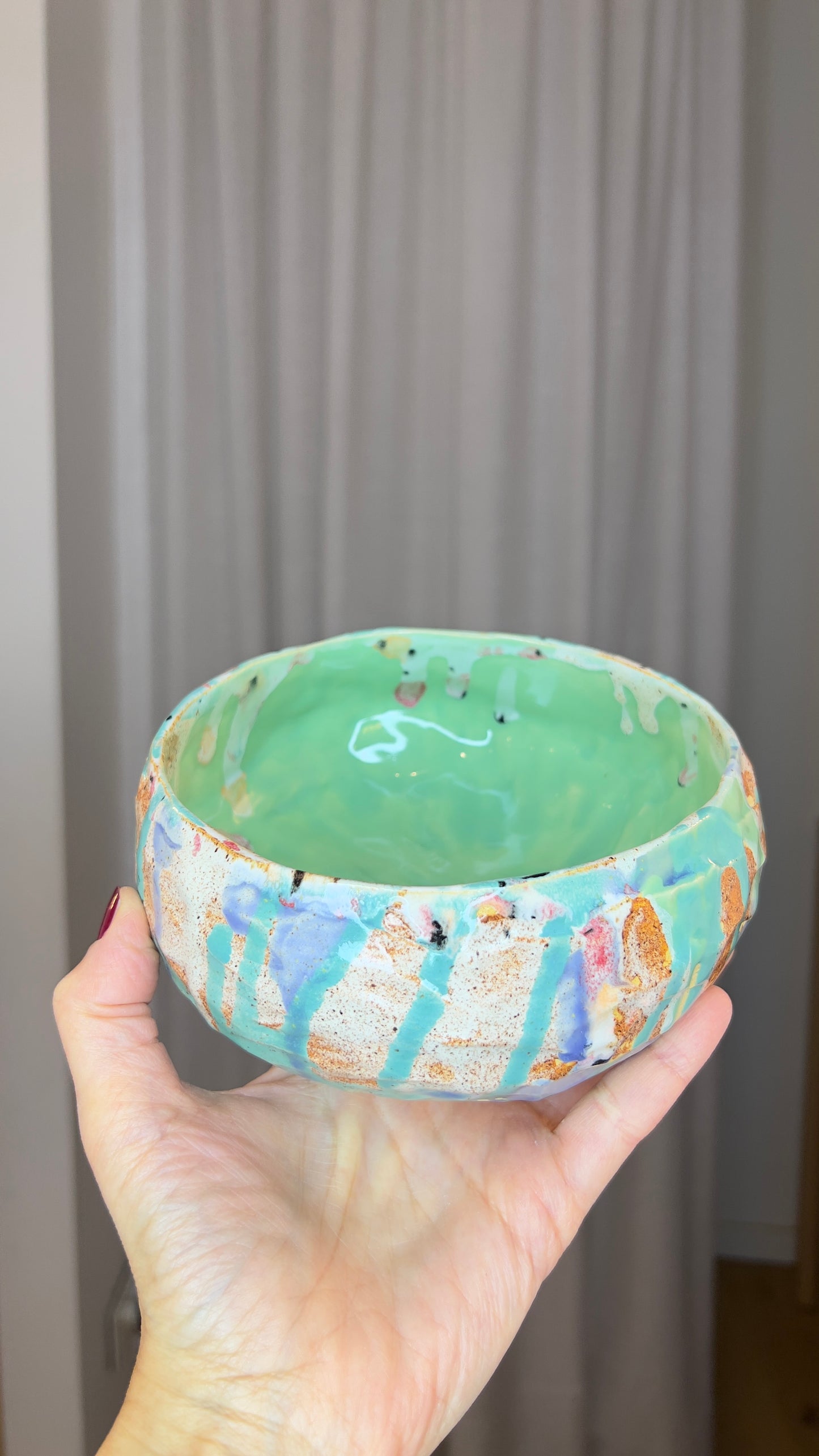 Kuri nuki Japanese Inspired Bowl in Stoneware