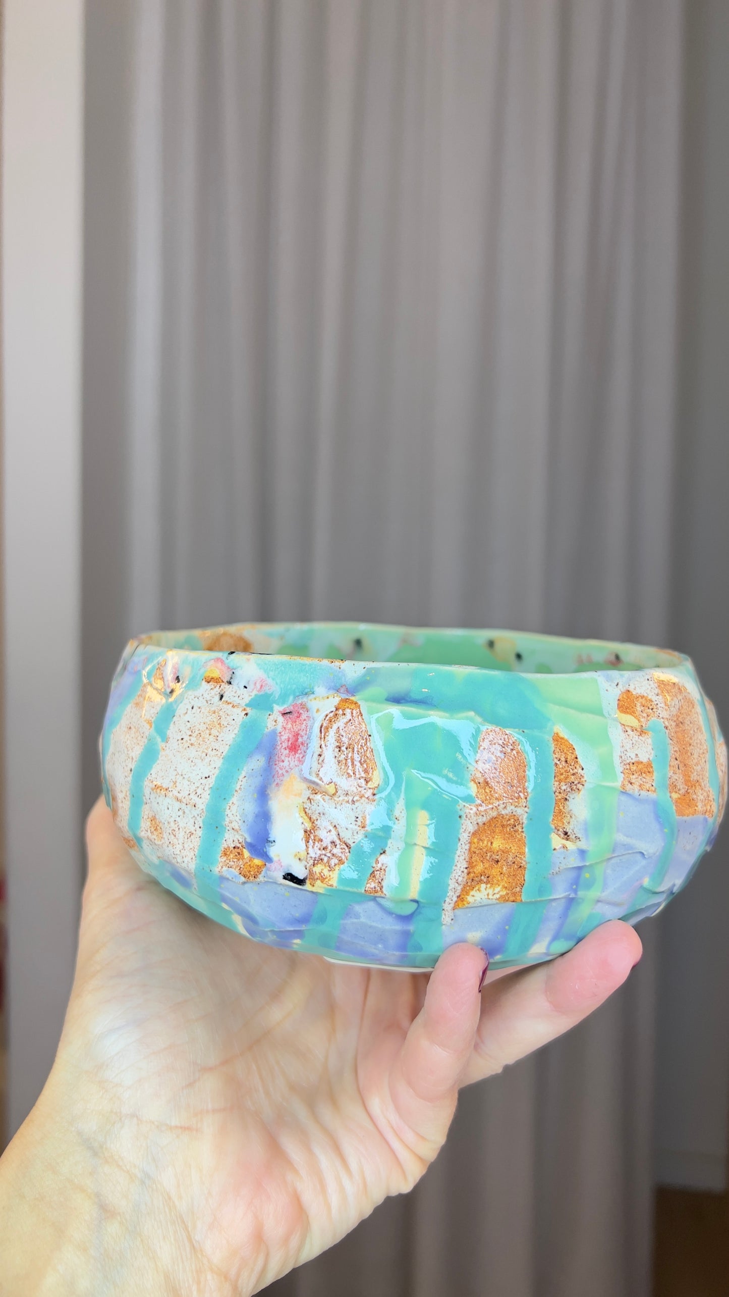 Kuri nuki Japanese Inspired Bowl in Stoneware