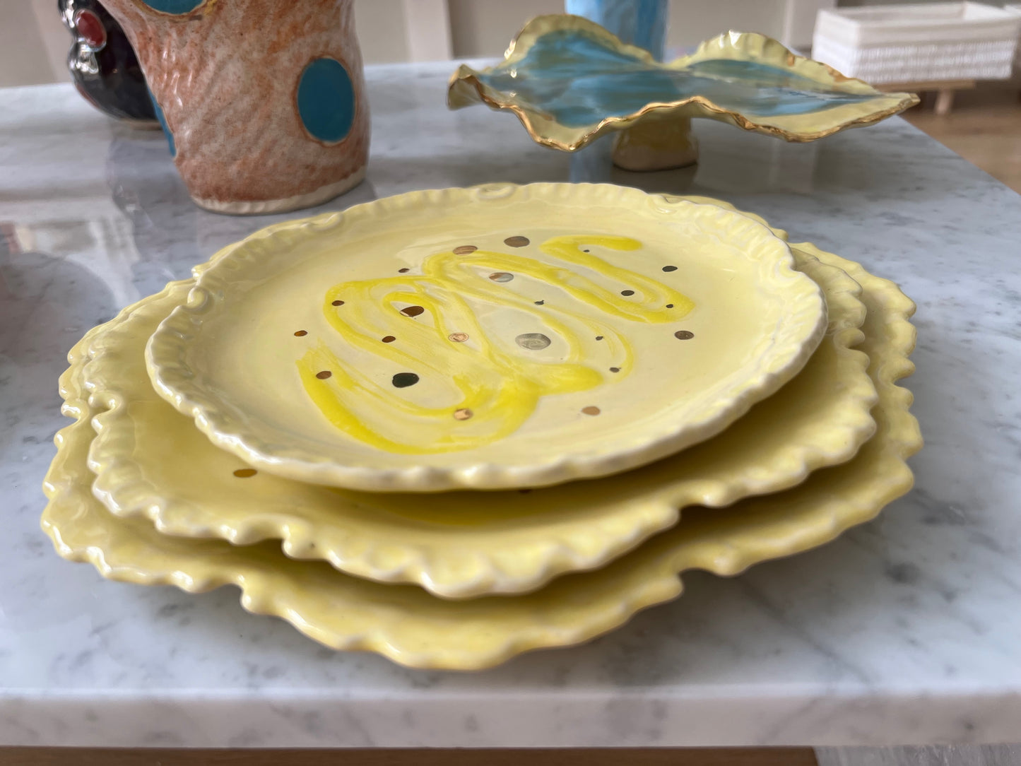 Yellow Candy Plater Set