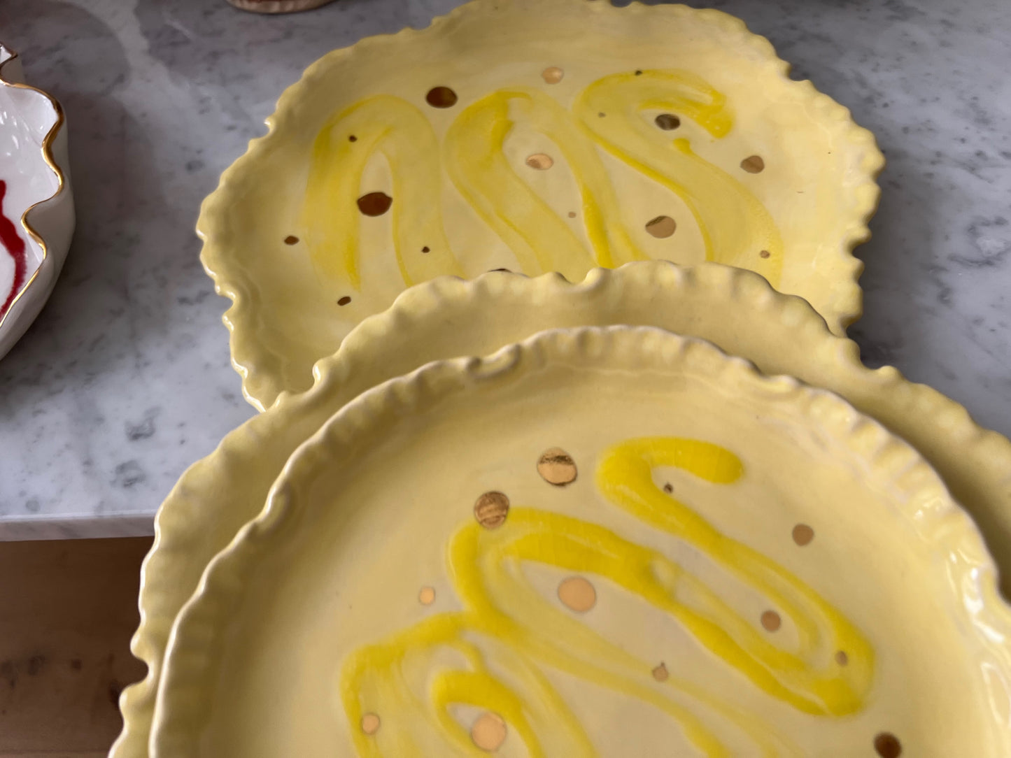 Yellow Candy Plater Set