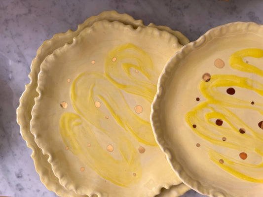 Yellow Candy Plater Set