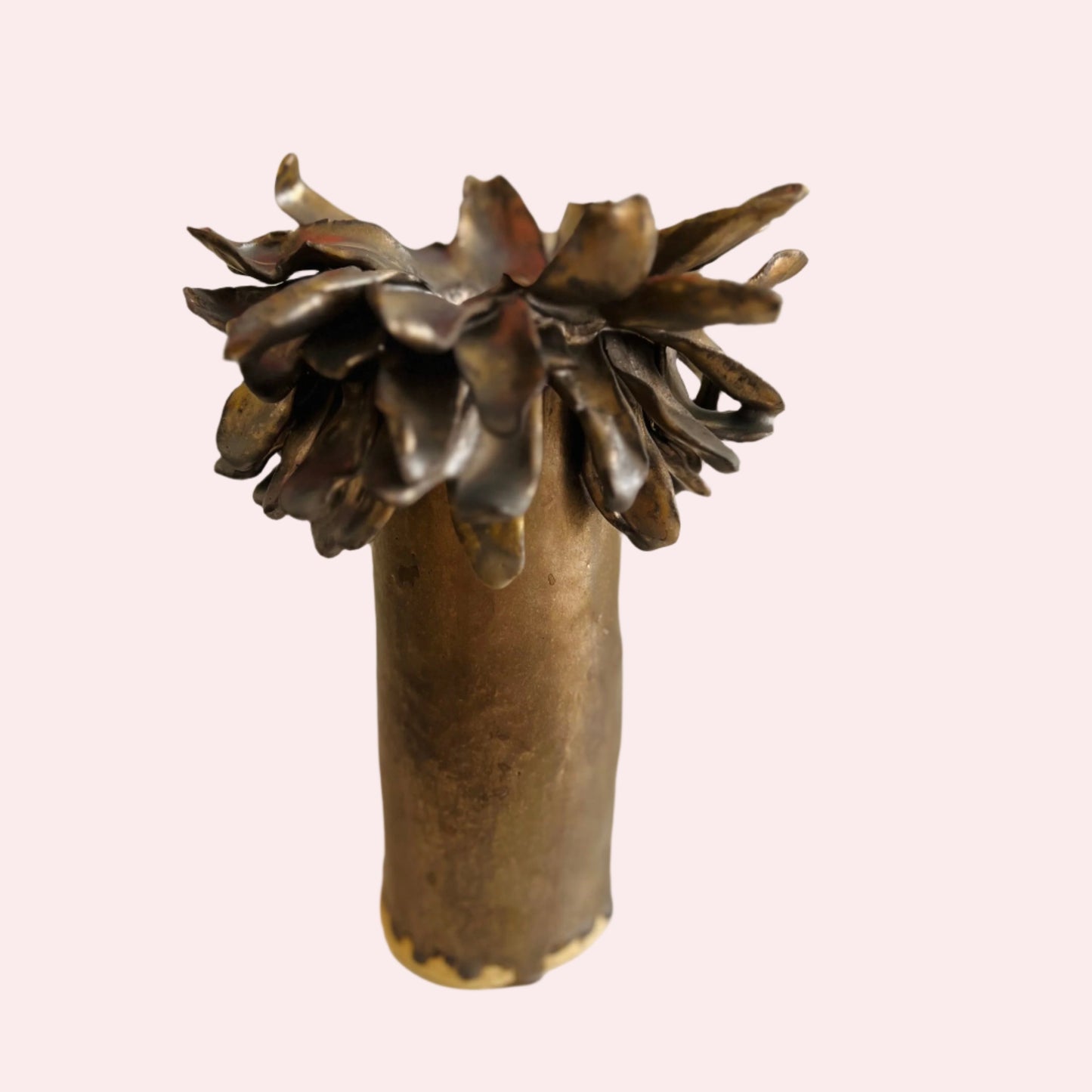 Floral Vase _ Color Variations in Pink, Whites and Bronze