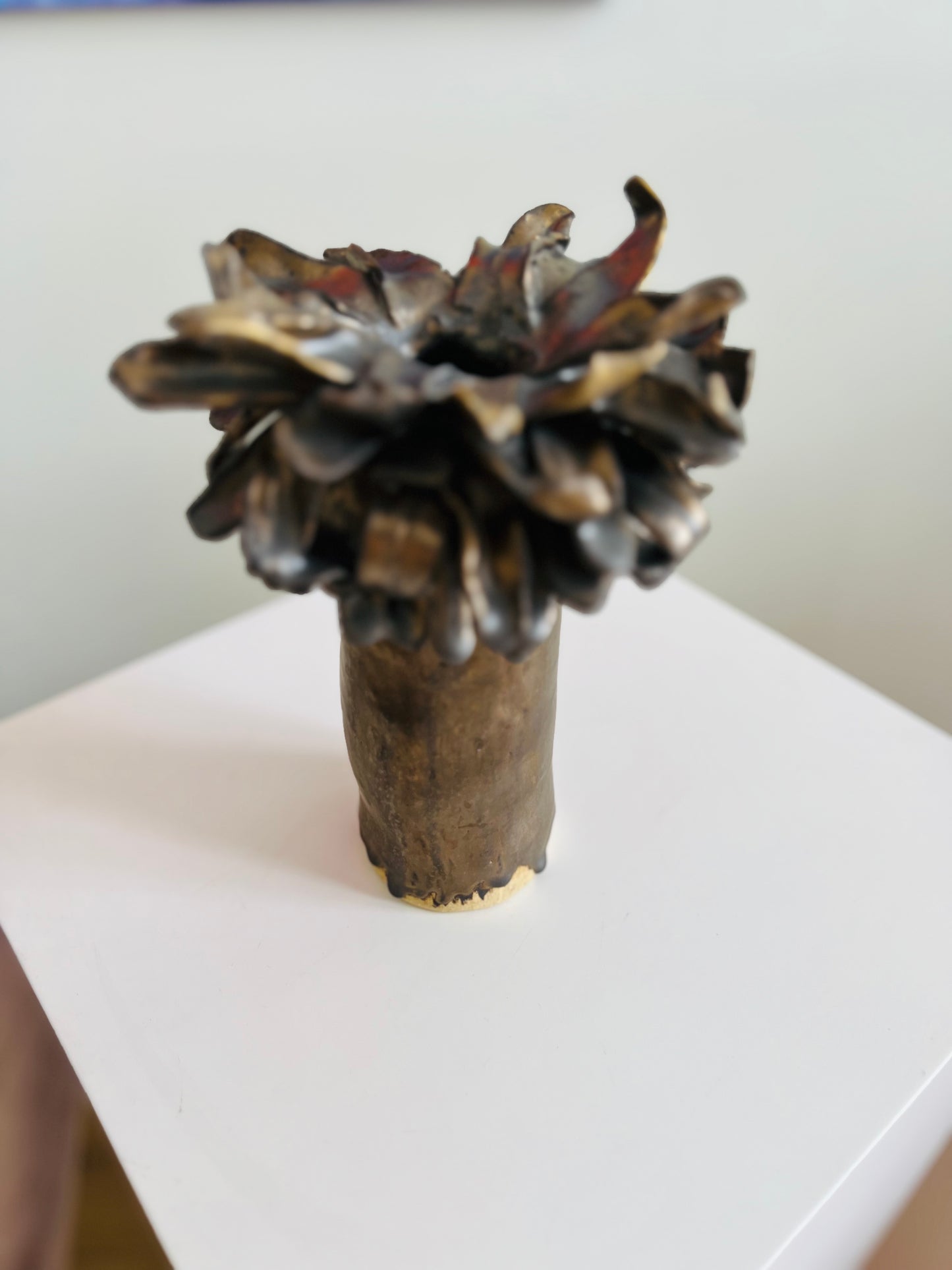 Floral Vase _ Color Variations in Pink, Whites and Bronze